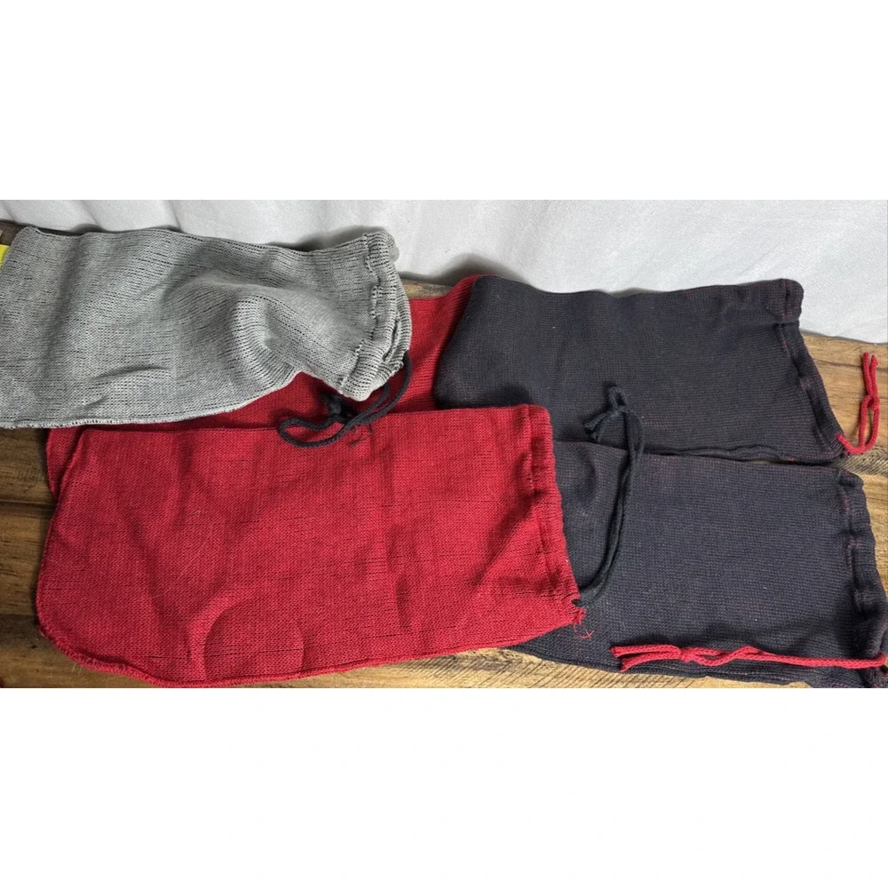Neiman Marcus Shoes Dust Bags Lot of 5 Red Black Logo Clean Unused Drawstring